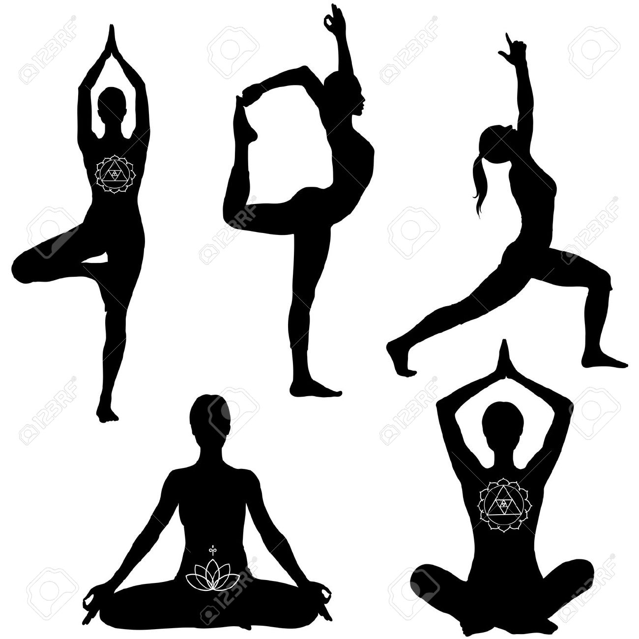 Warrior pose clipart - Clipground