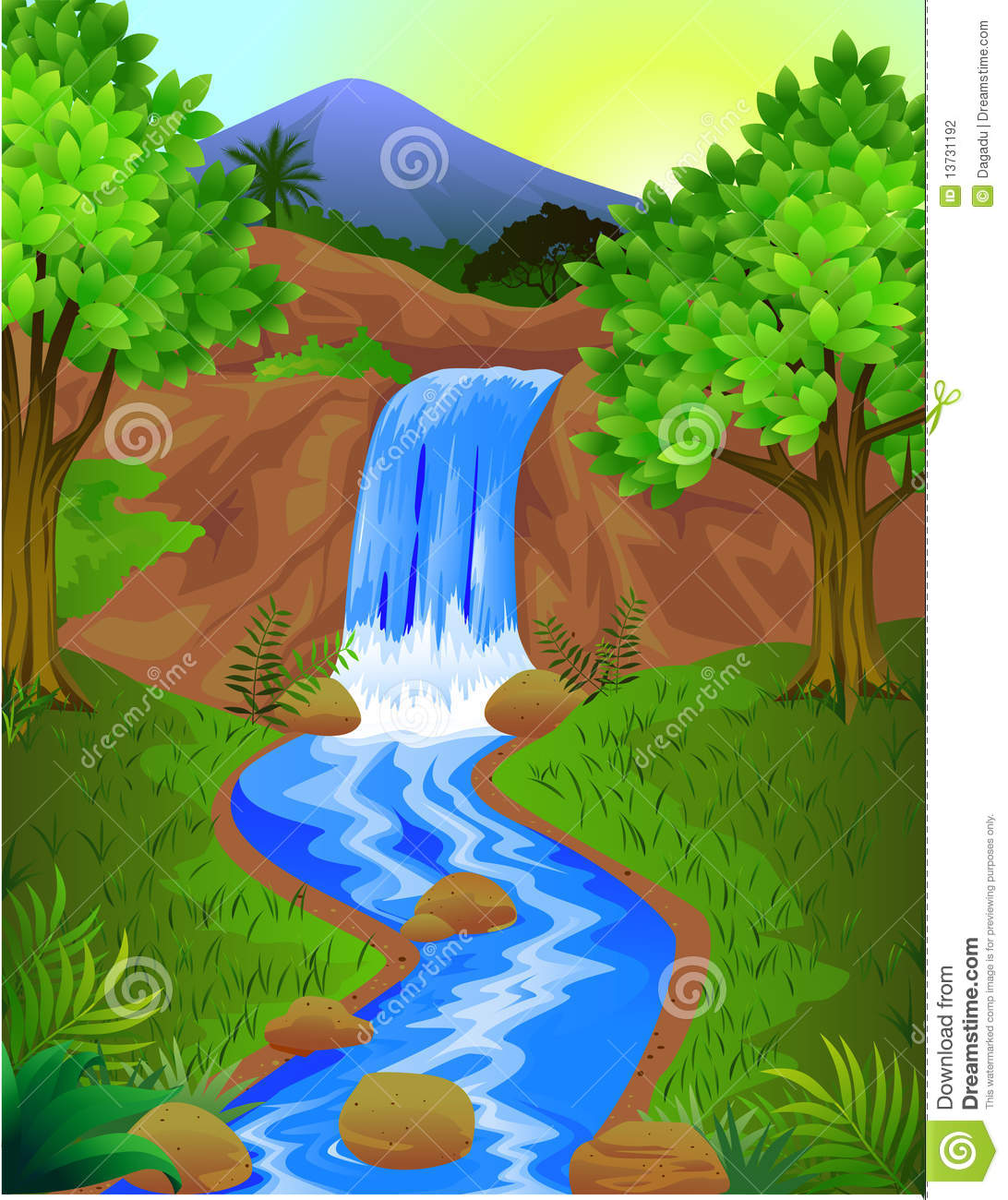free clipart images waterfalls - photo #27