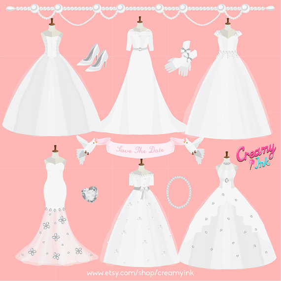 wedding gown clipart free - photo #35