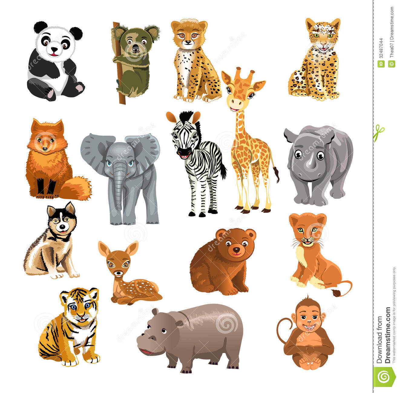 Wild animals clipart - Clipground