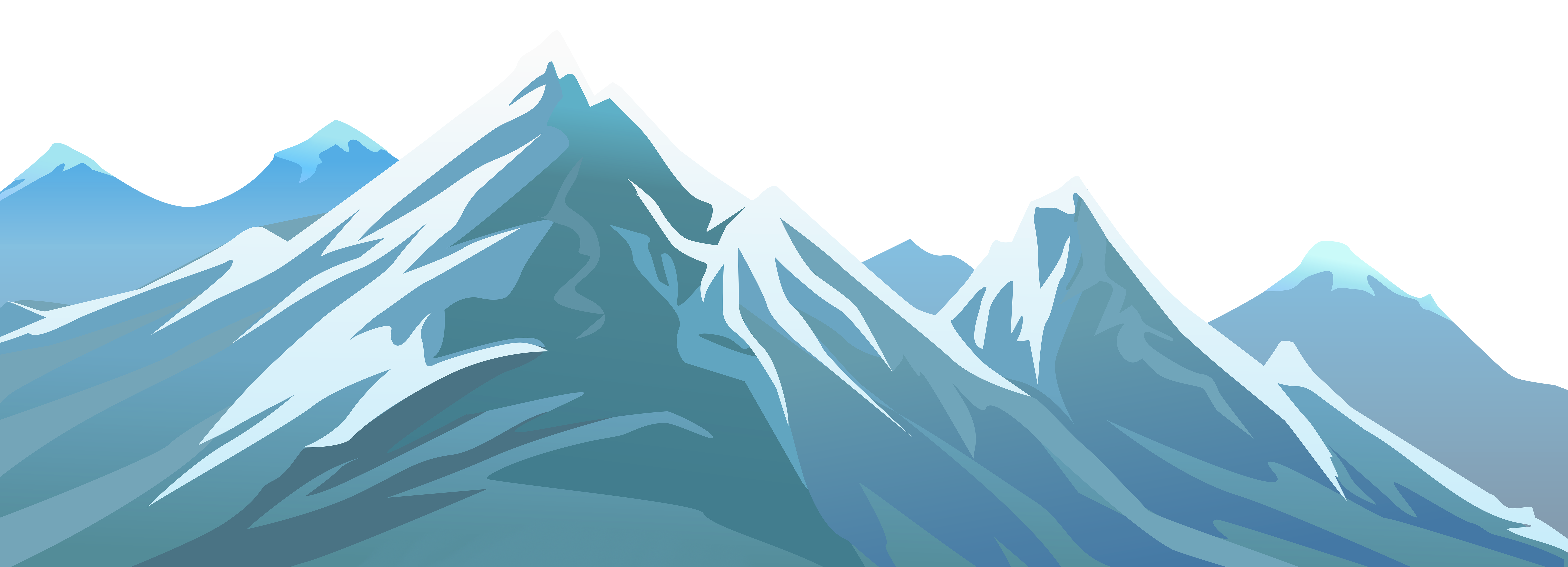 Snow mountains clipart - Clipground