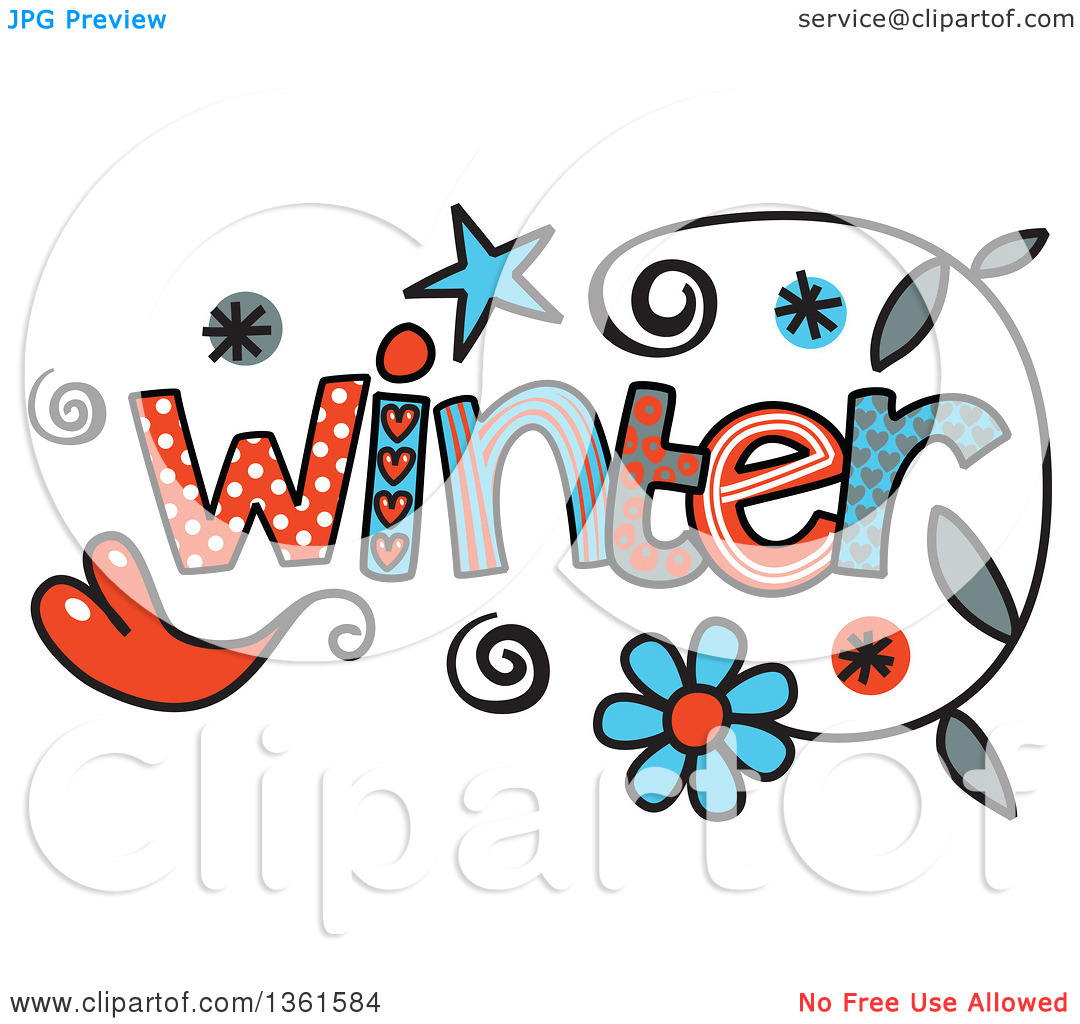 winter word clipart - photo #18