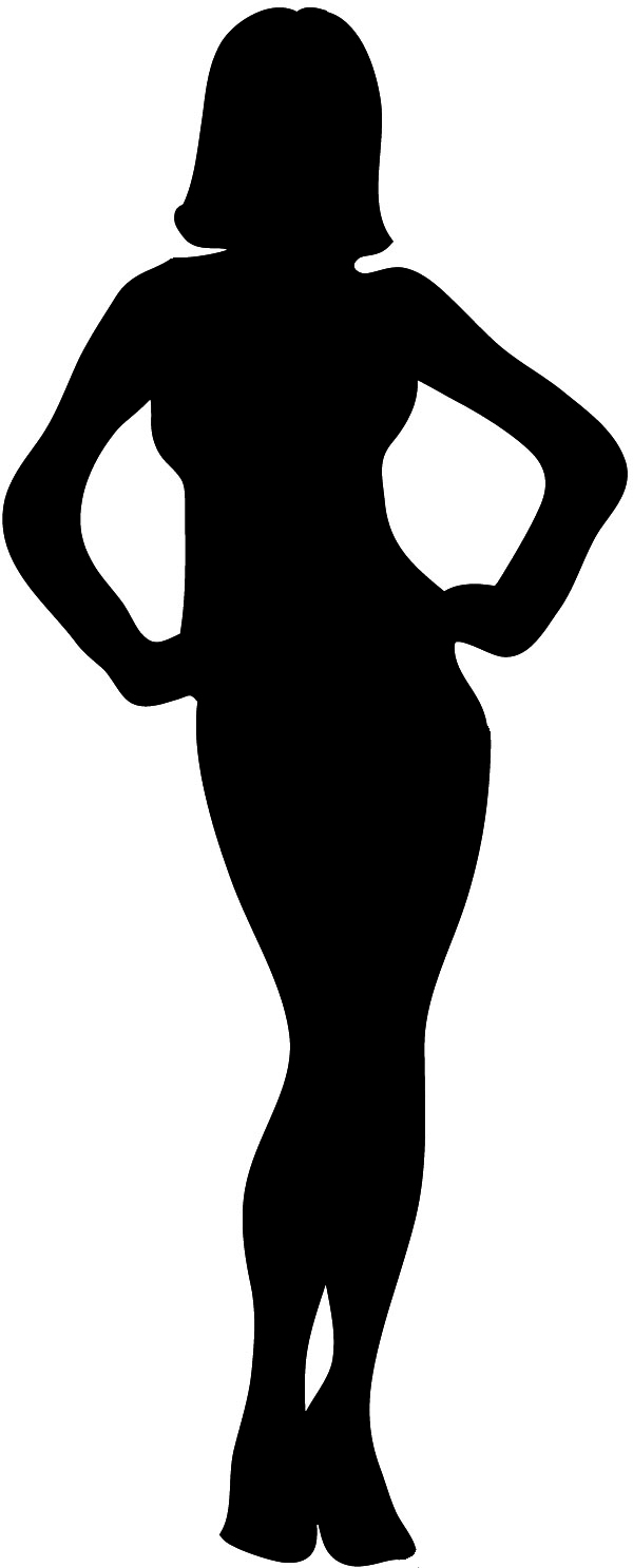 female body outline clipart - Clipground