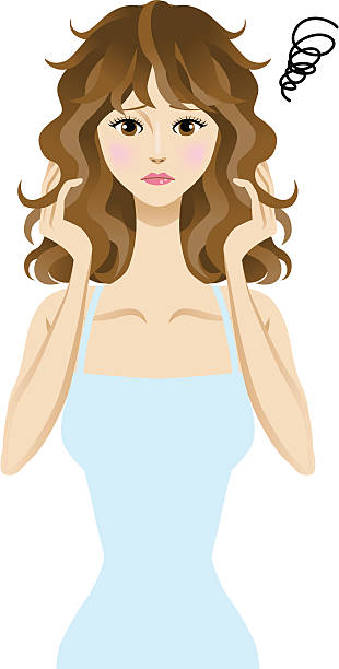 woman with messy hair vector clipart - Clipground