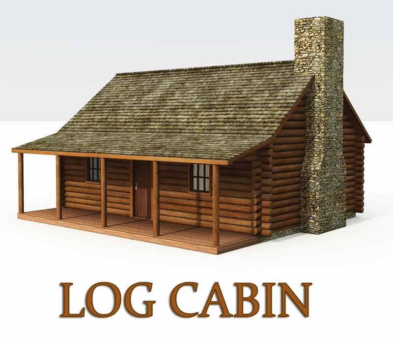 Log home clipart - Clipground