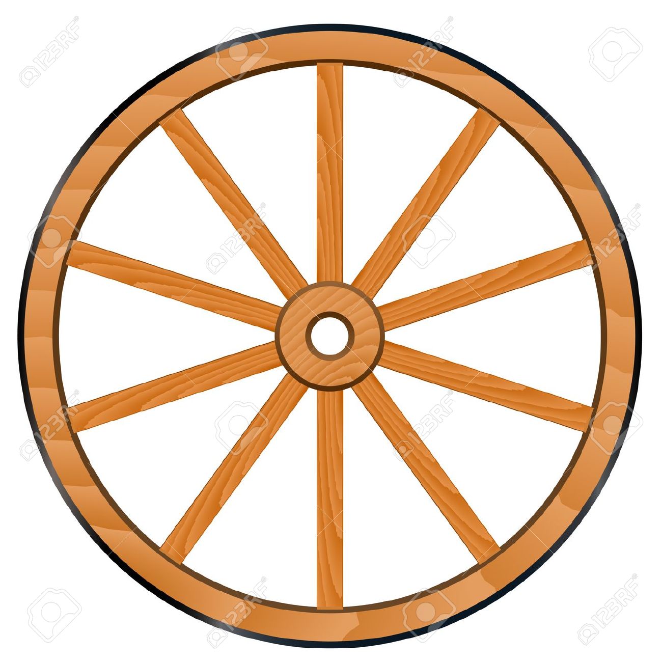 Wagon wheel clipart - Clipground