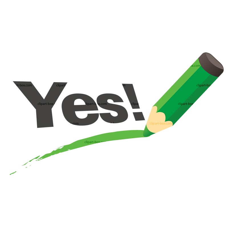 free clipart vote yes - photo #11