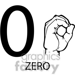 0 Sign Clipart.