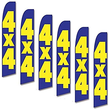 Amazon.com: Six (6) Swooper Flags Four Blue Yellow Bold Big.