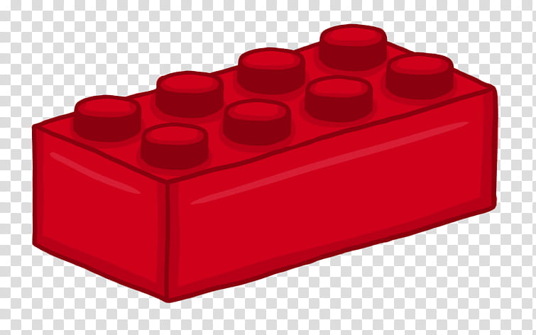 DustAfterRain commission, red building block toy illustratio.