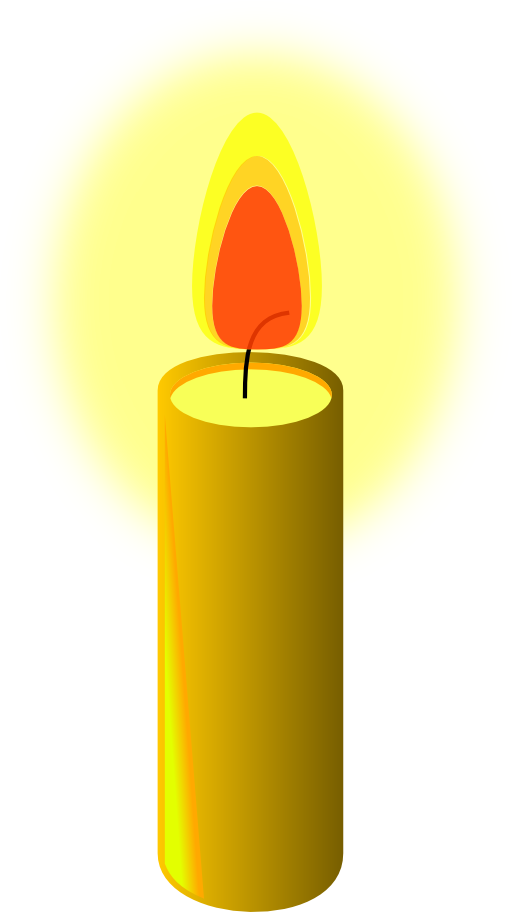 Beeswax Candle Clipart.