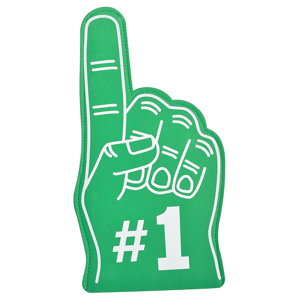 Green #1 Foam Finger.