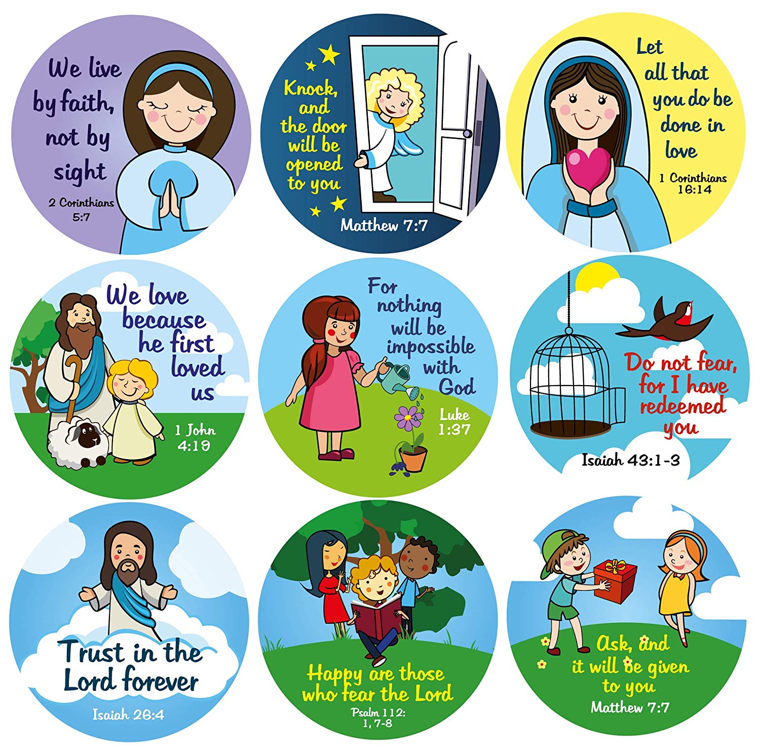 Christian Stickers for Kids.