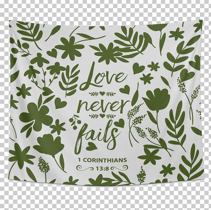 Green Leaf Textile Rectangle PNG, Clipart, 1 Corinthians 13.