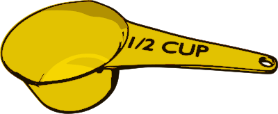1/2 Cup Clipart.