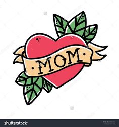 1 heart mom tattoo clipart images gallery for Free Download.