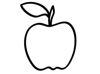 1 Teacher Apple Clipart.