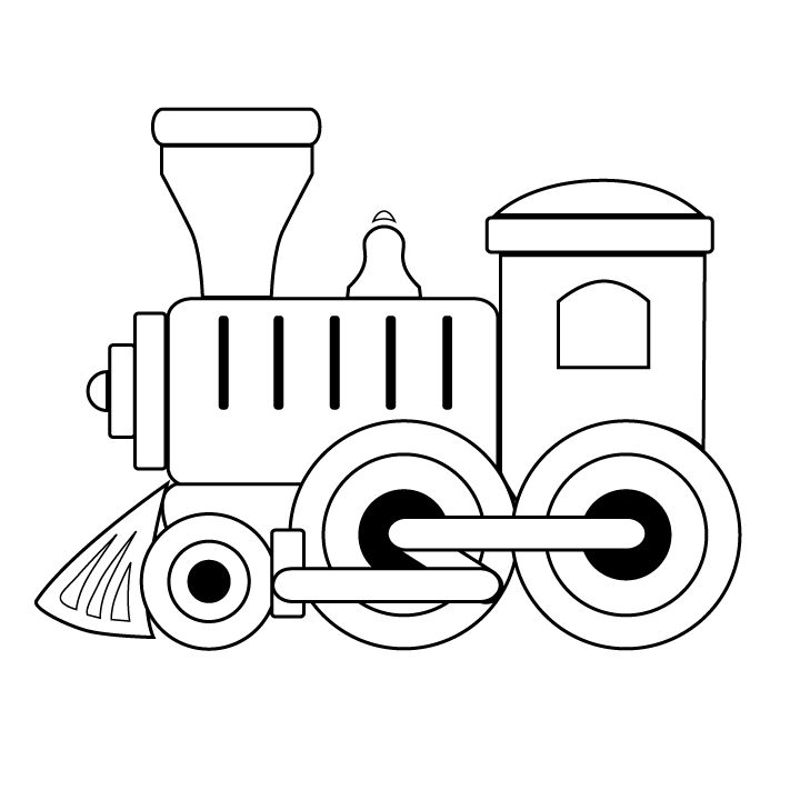 Toy train clipart black and white 1 » Clipart Station.