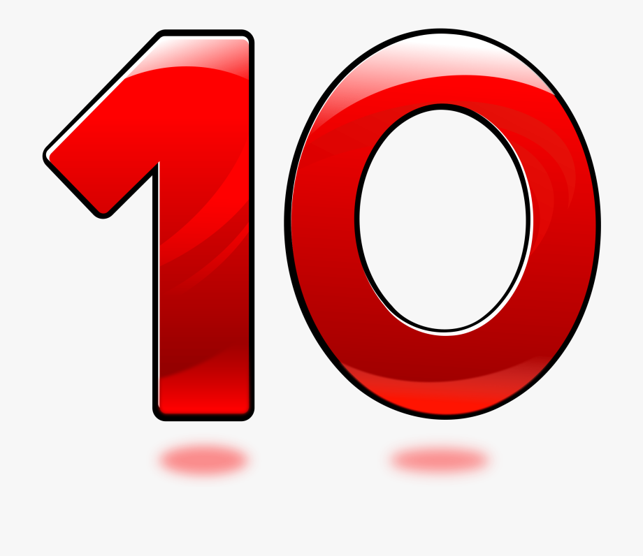 Утрой число 10. Цифра 10. Цифра 10 картинки. Цифра 10 без фона. Цифра 10 красная.