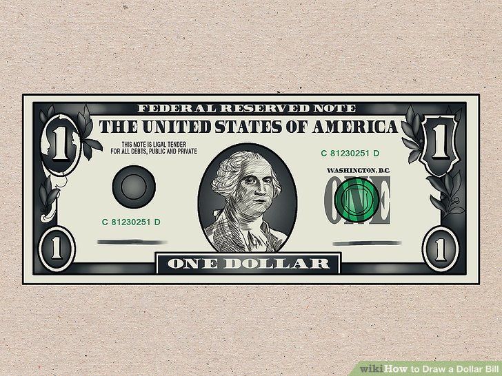 How to Draw a Dollar Bill: 7 Steps (with Pictures).