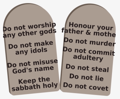 Free 10 Commandments Clip Art with No Background.
