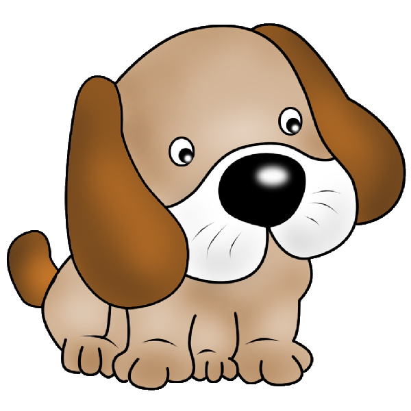 Puppy pictures of cute cartoon puppies clipart image 1.