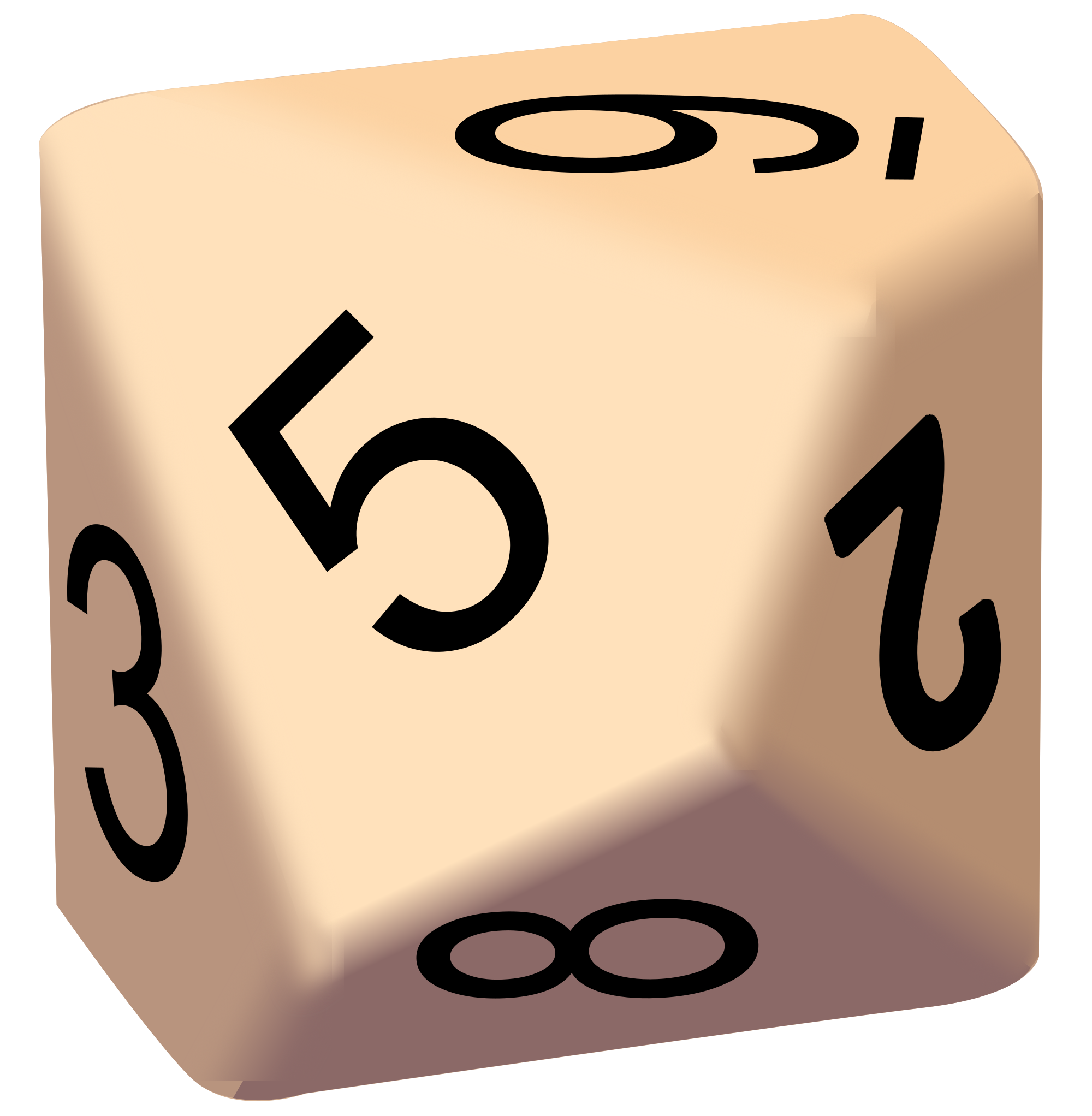 10 Sided Dice Clipart.
