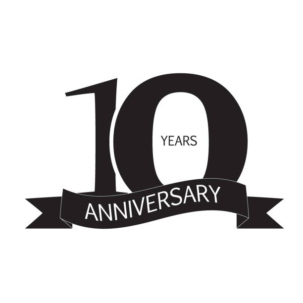 Royalty Free 10th Anniversary Clip Art, Vector Images.
