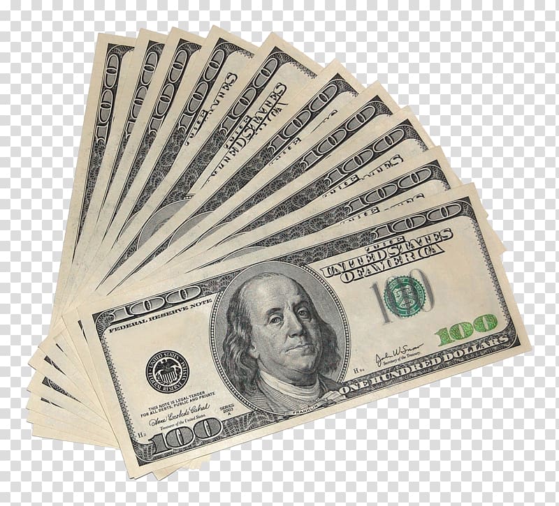Fan of 100 US dollar banknotes, United States Dollar FHA.