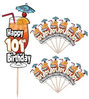 10PCS 1ST BIRTHDAY Cake Topper Girl Boy Round Birthday Party.