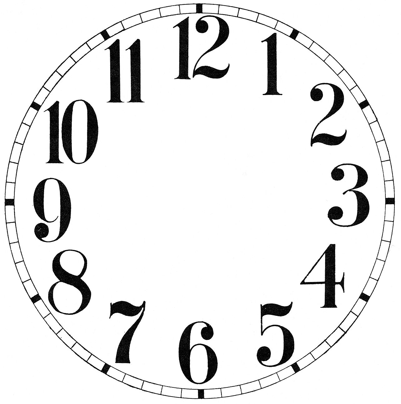 11 Clock Face Images.