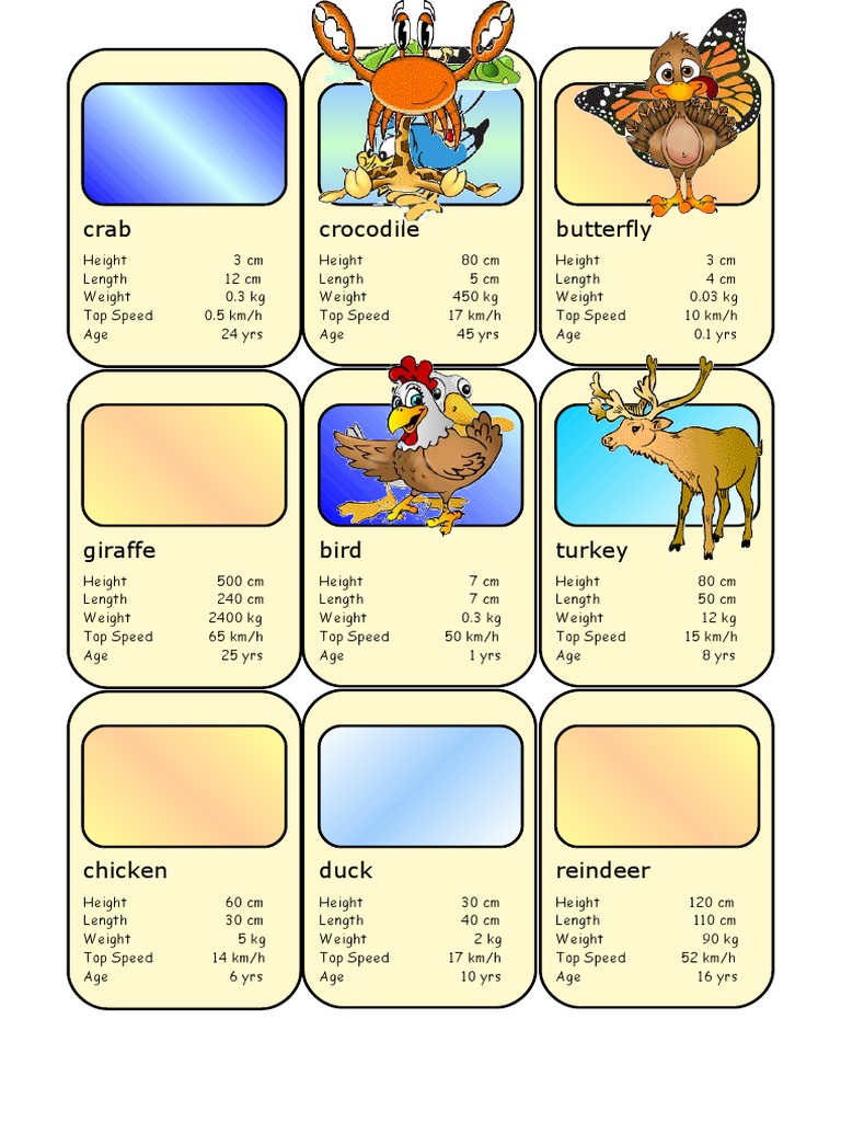 Animal Card Game 4.