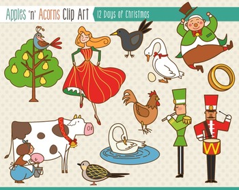 12 Days Of Christmas Clipart Worksheets & Teaching Resources.