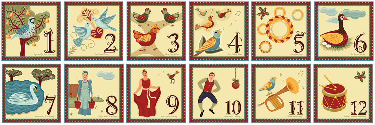 The Twelve Days of Christmas project.