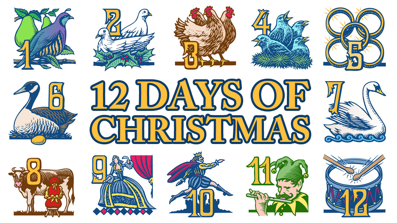 Free Printable 12 Days Of Christmas Clipart