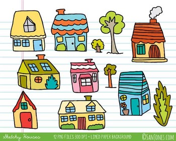 Houses Clip Art.