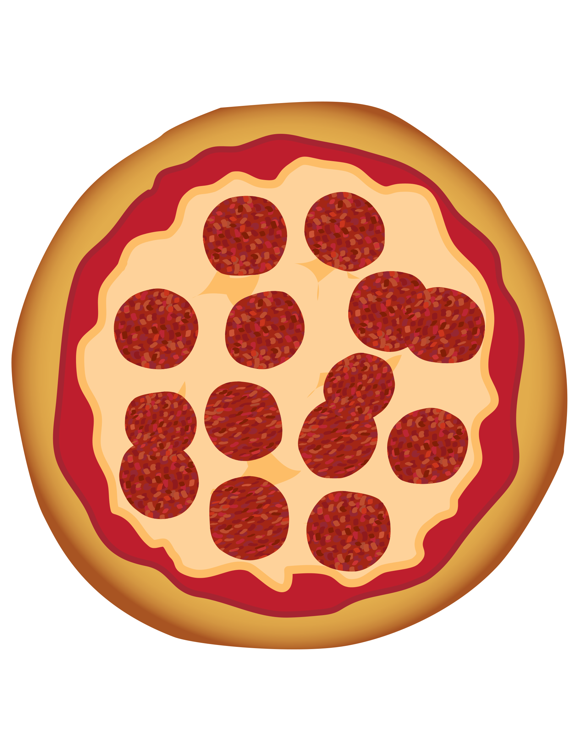 Pizza Pepperoni Cartoon Clip art.