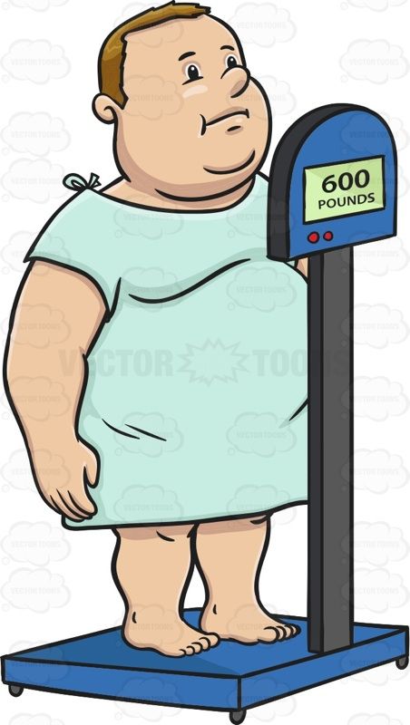 Standing Weight Scale Clipart.