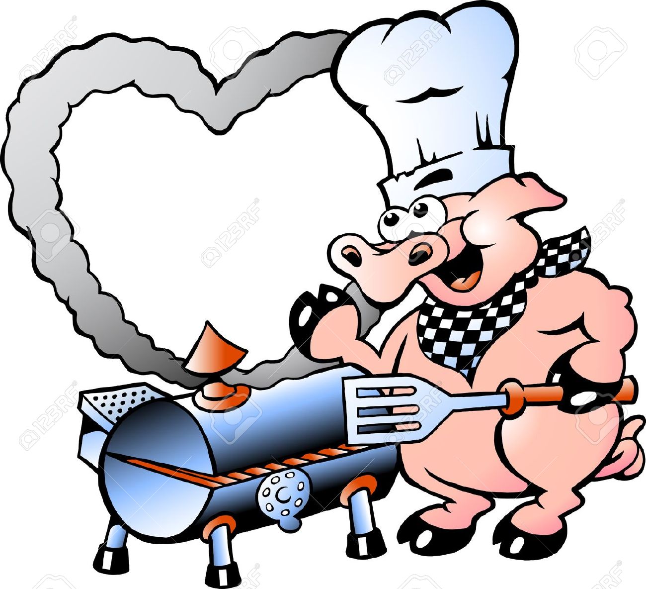 Bbq smoker clipart.