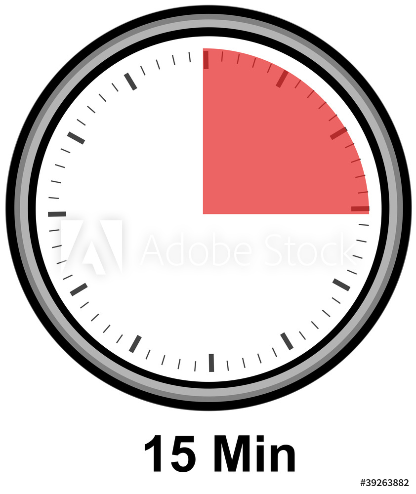 start a timer for 15 minutes