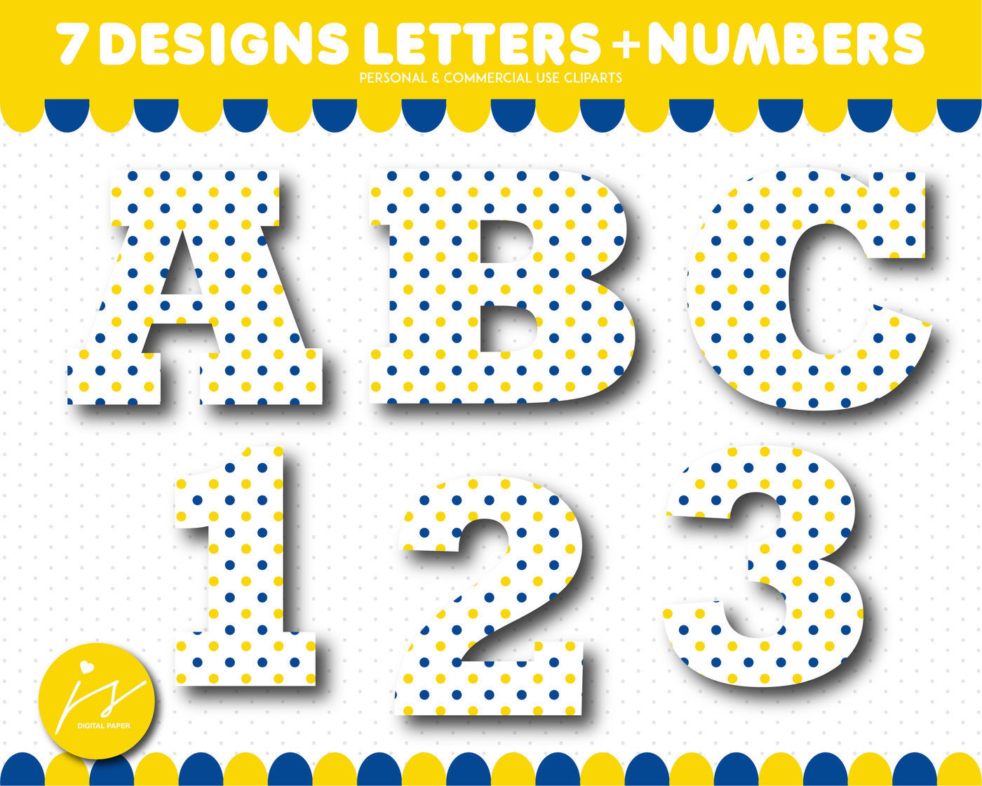Alphabet clipart and numbers clipart, AL.