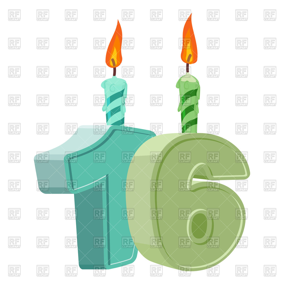 16th Birthday Balloons Clip Art