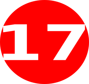 Number 17 Clipart.