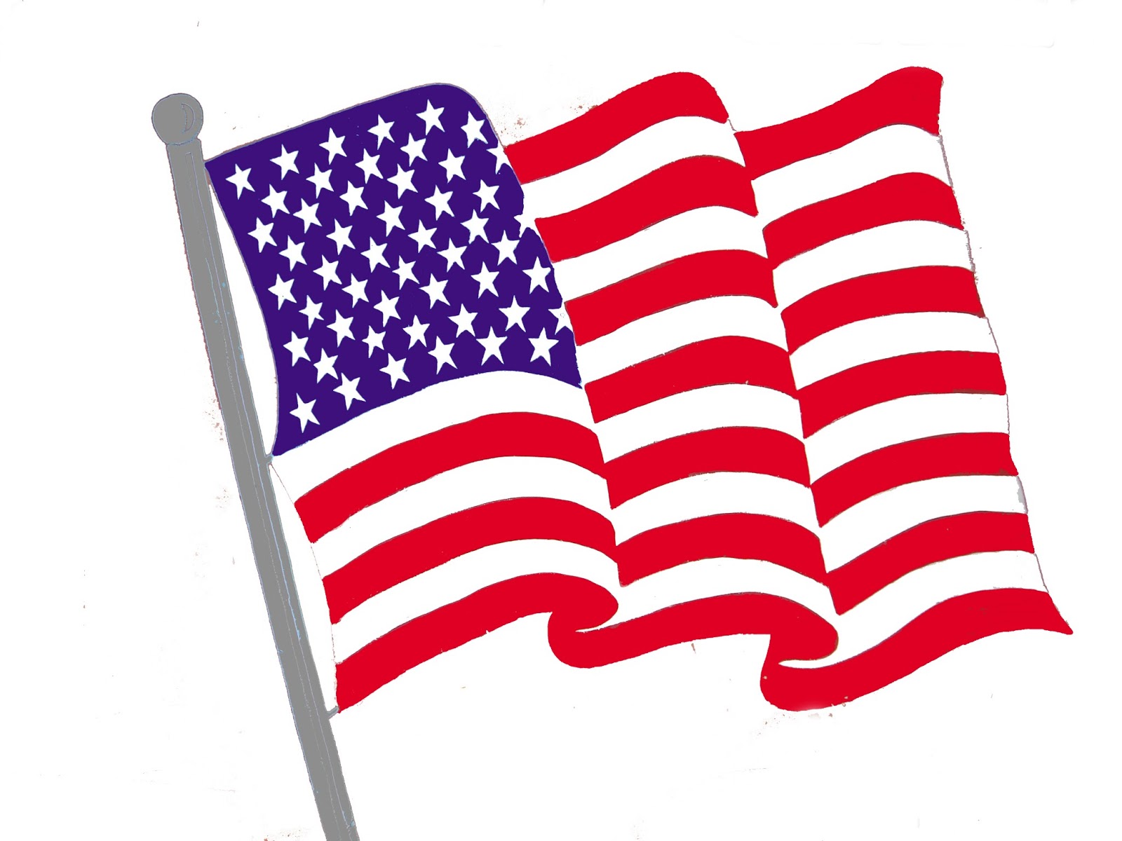 American flag 1700s clipart.