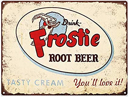 Amazon.com: onepicebest Frostie Root Beer Soda Pop Ad Metal.