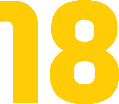 Включи 18 25. Цифра 18. Цифра 18 желтая. Цифра 18 без фона. Цифра 18 красивая.