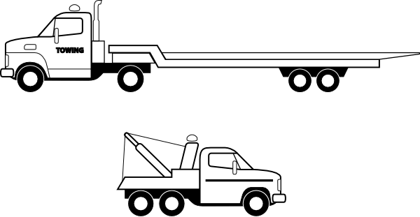 Free 18 Wheeler Clipart Black And White, Download Free Clip.