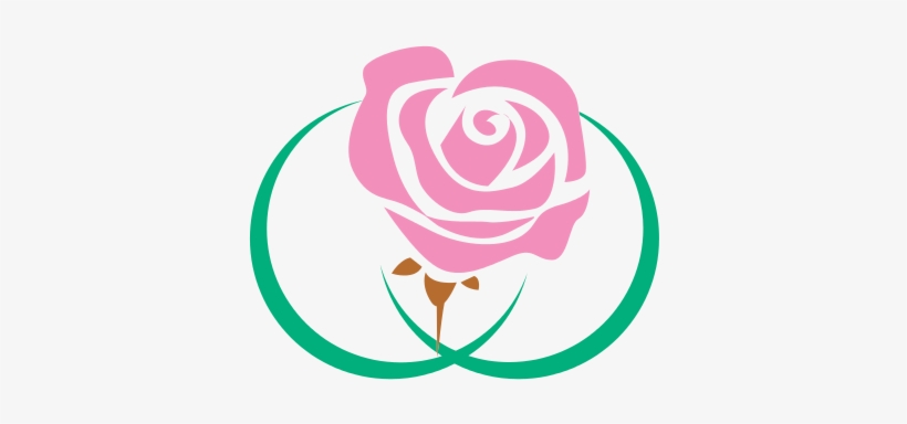 Pink Flower Clipart Logo.