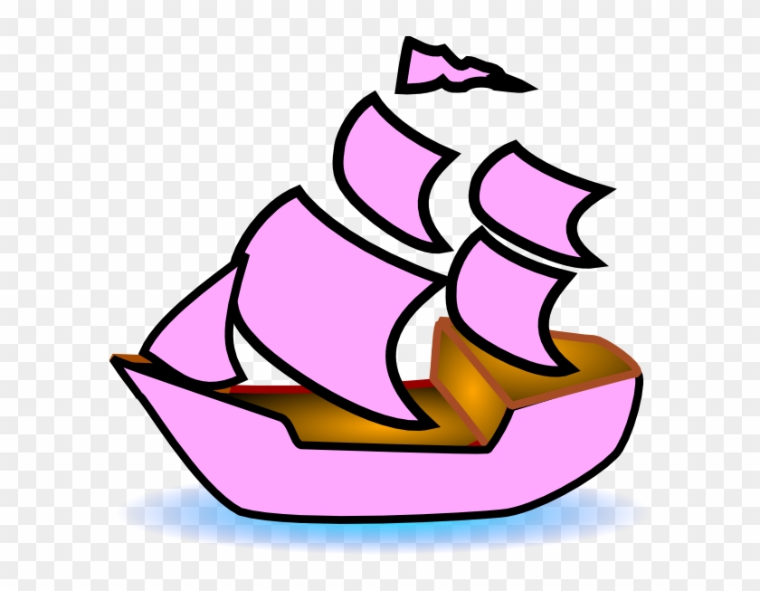 Sailboat Clipart Pink Boat.