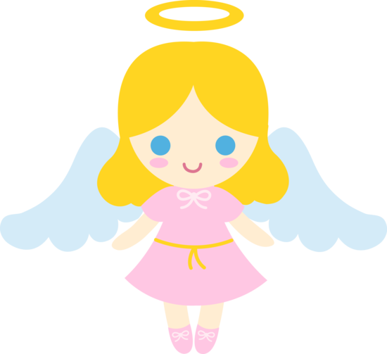 Image of Angel Clipart #1837, Little Golden Haired Angel Free Clip.
